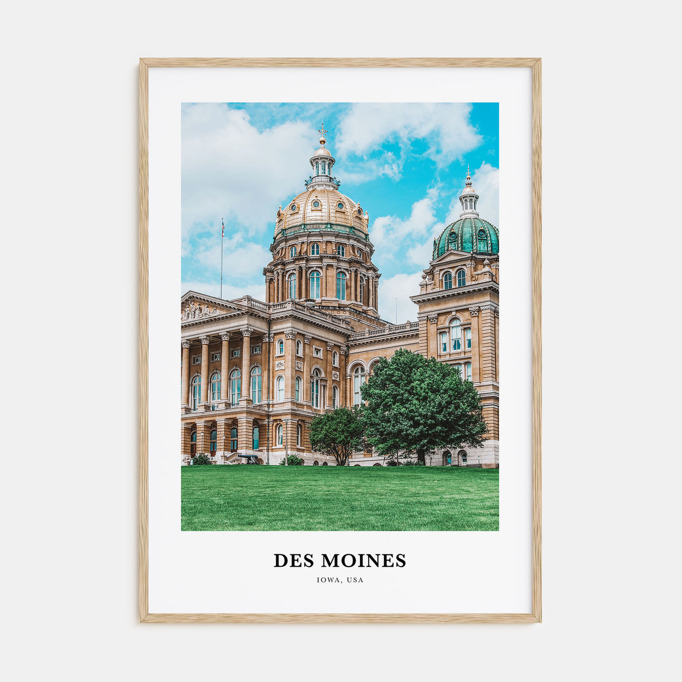 Des Moines Portrait Color No 1 Poster