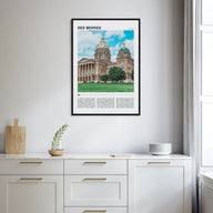 Des Moines Travel Color No 1 Poster