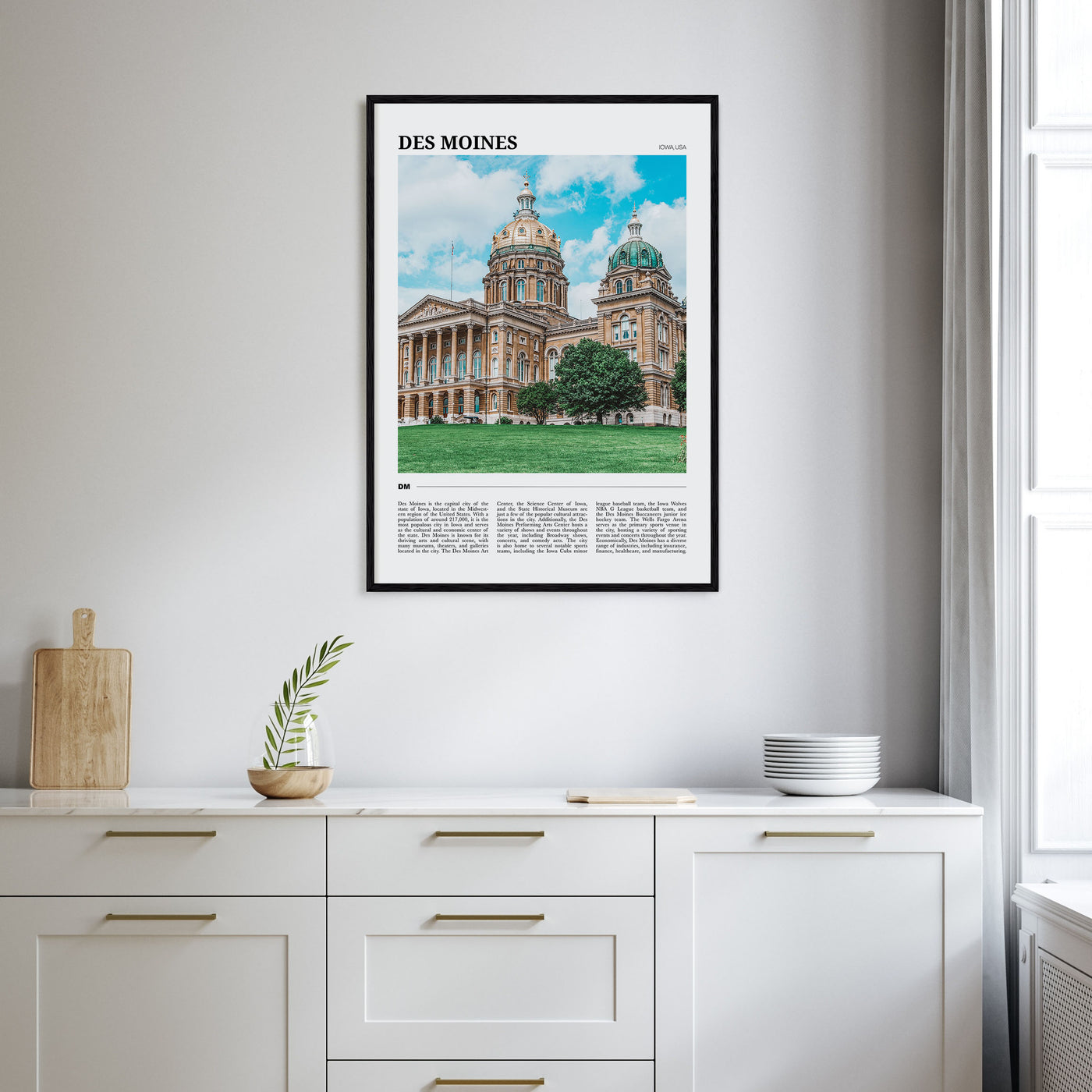 Des Moines Travel Color No 1 Poster