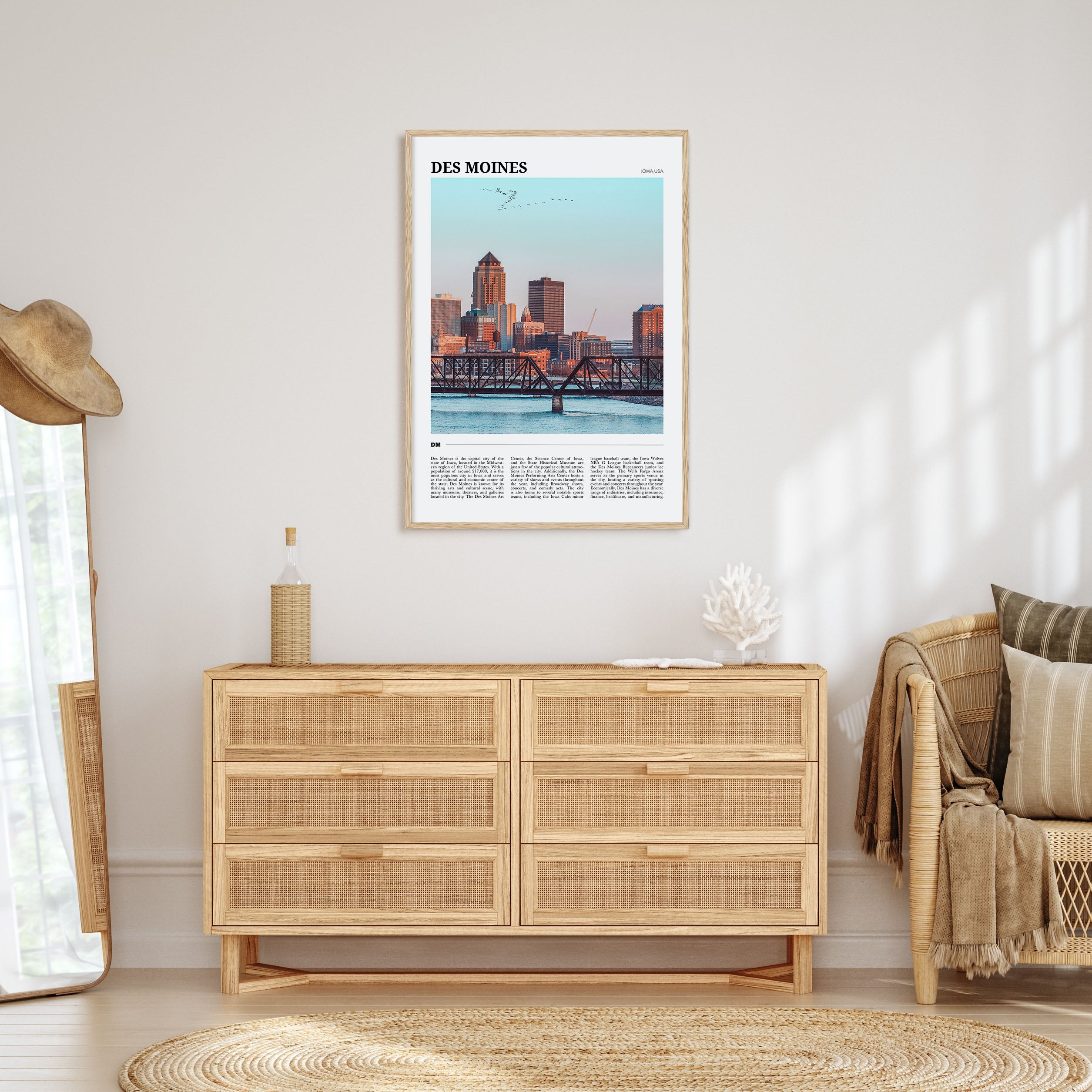 Des Moines Travel Color No 2 Poster