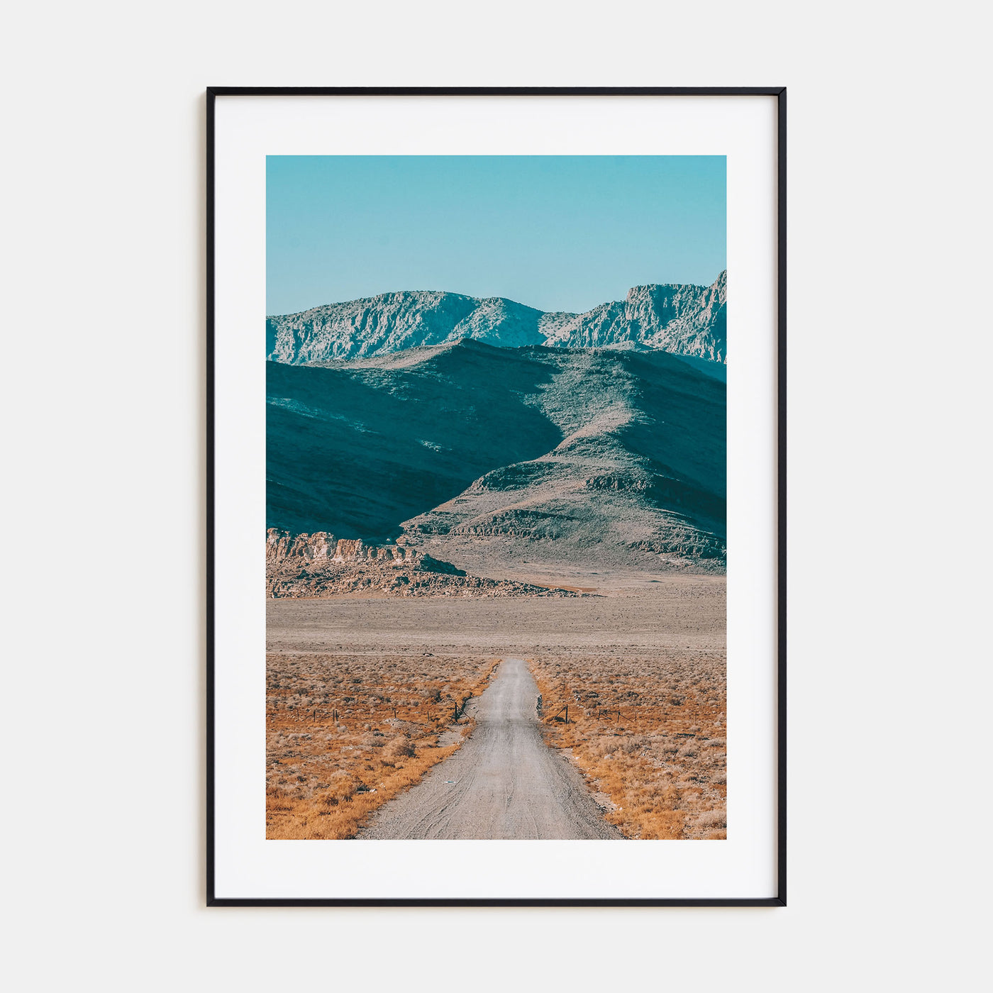 Desert Road Photo Color Poster
