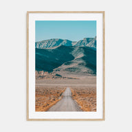 Desert Road Photo Color Poster