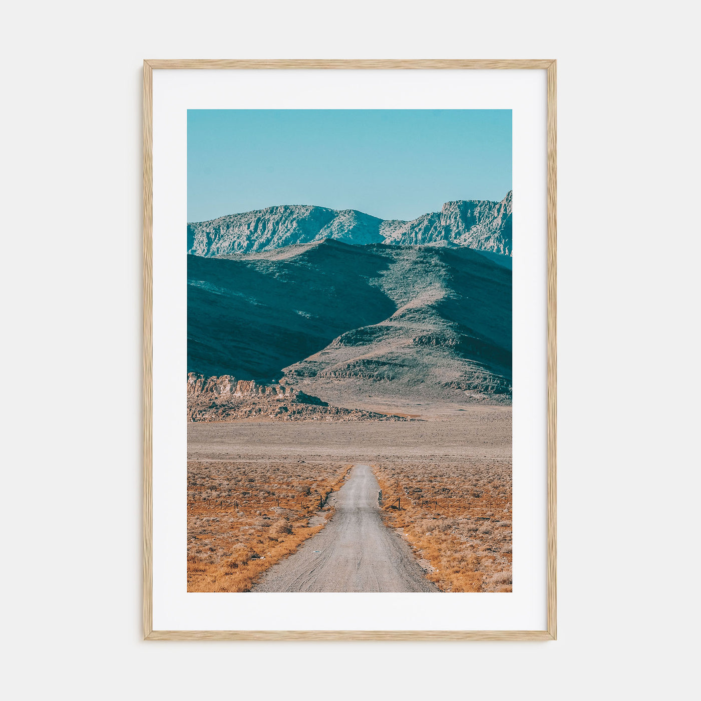 Desert Road Photo Color Poster