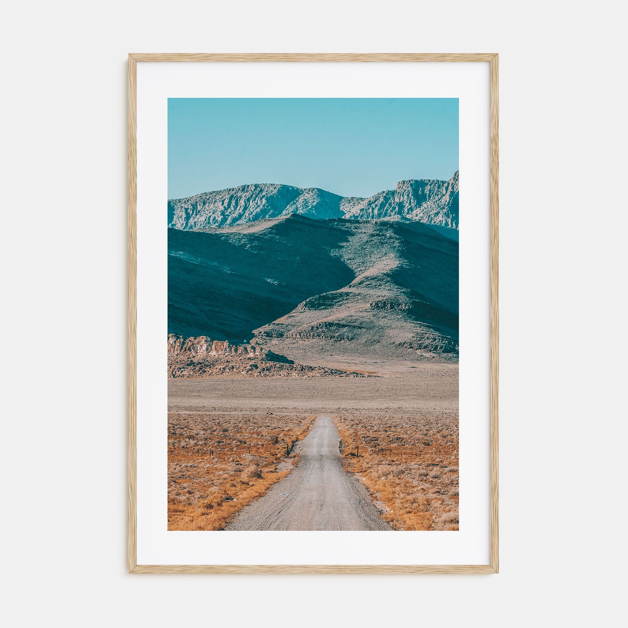 Desert Road Photo Color Poster