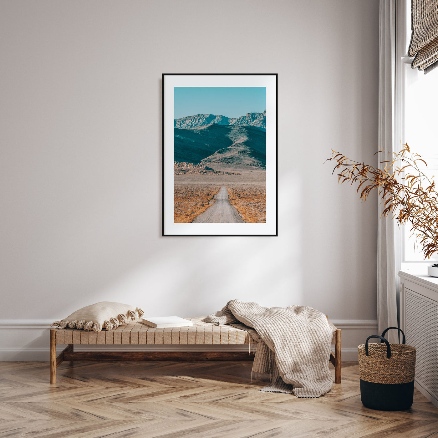 Desert Road Photo Color Poster