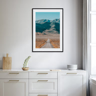 Desert Road Photo Color Poster