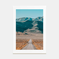 Desert Road Photo Color Poster