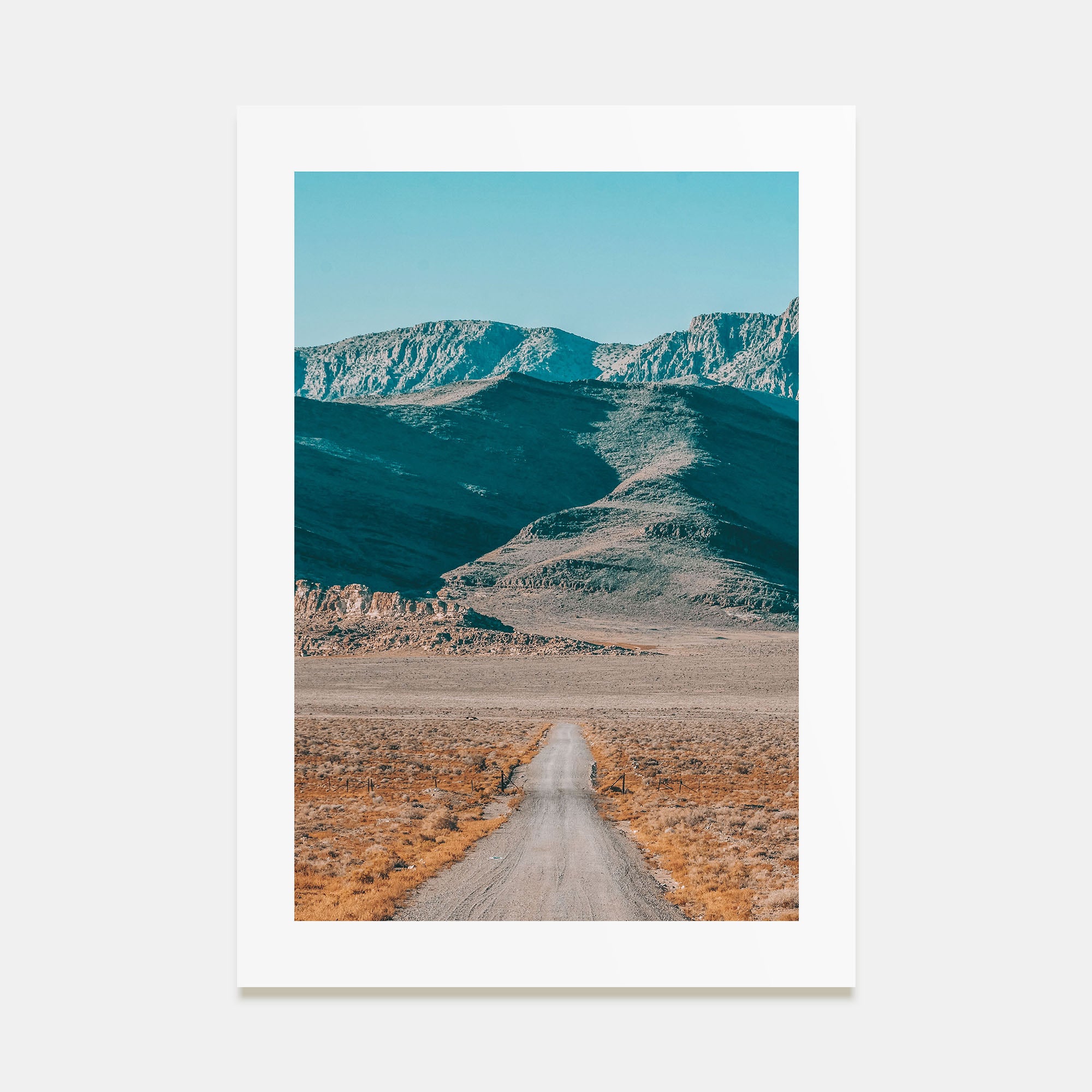 Desert Road Photo Color Poster