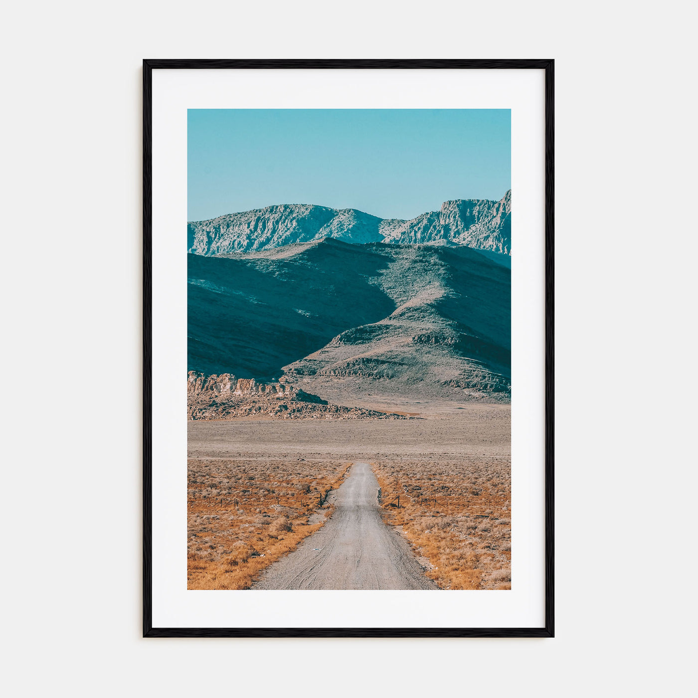 Desert Road Photo Color Poster