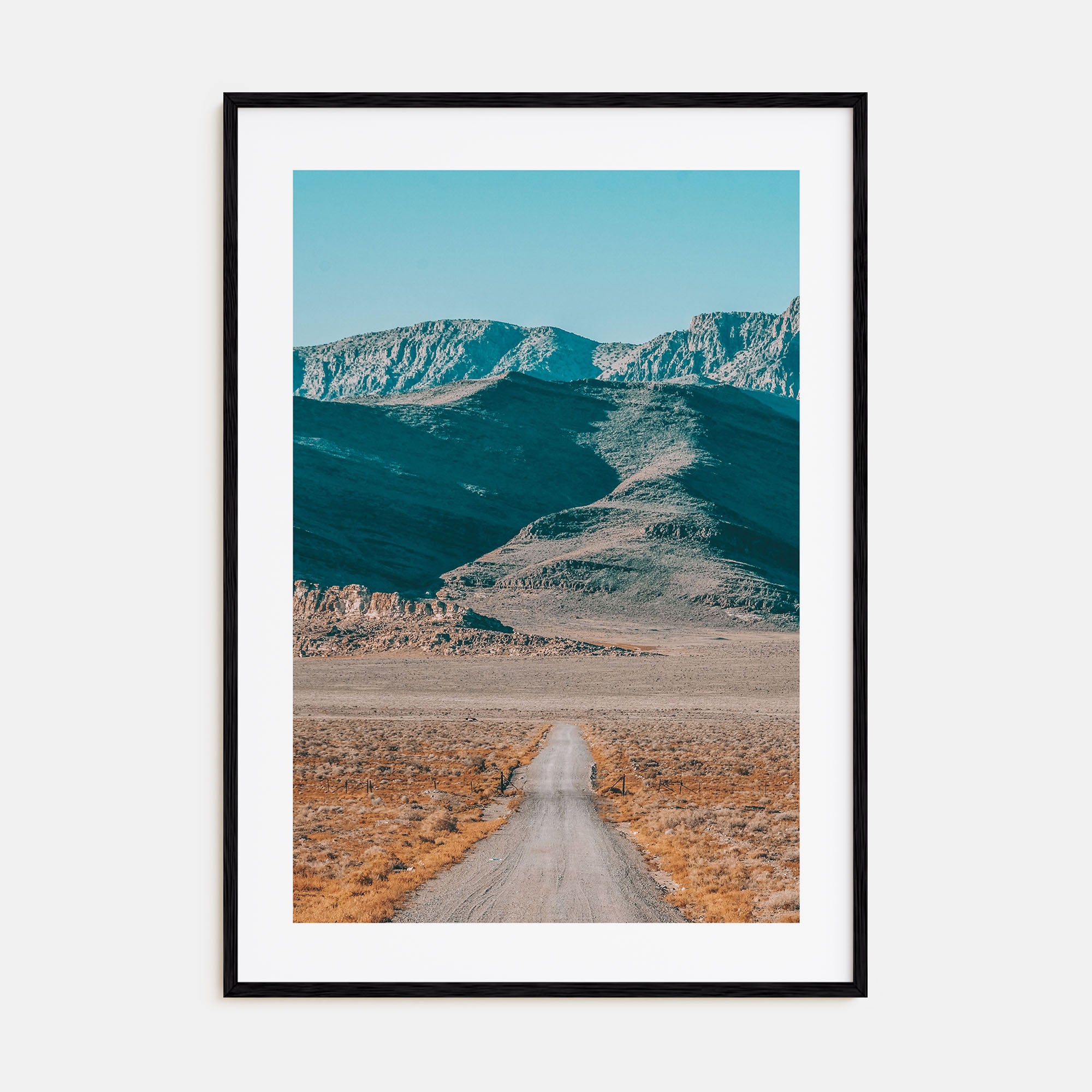 Desert Road Photo Color Poster