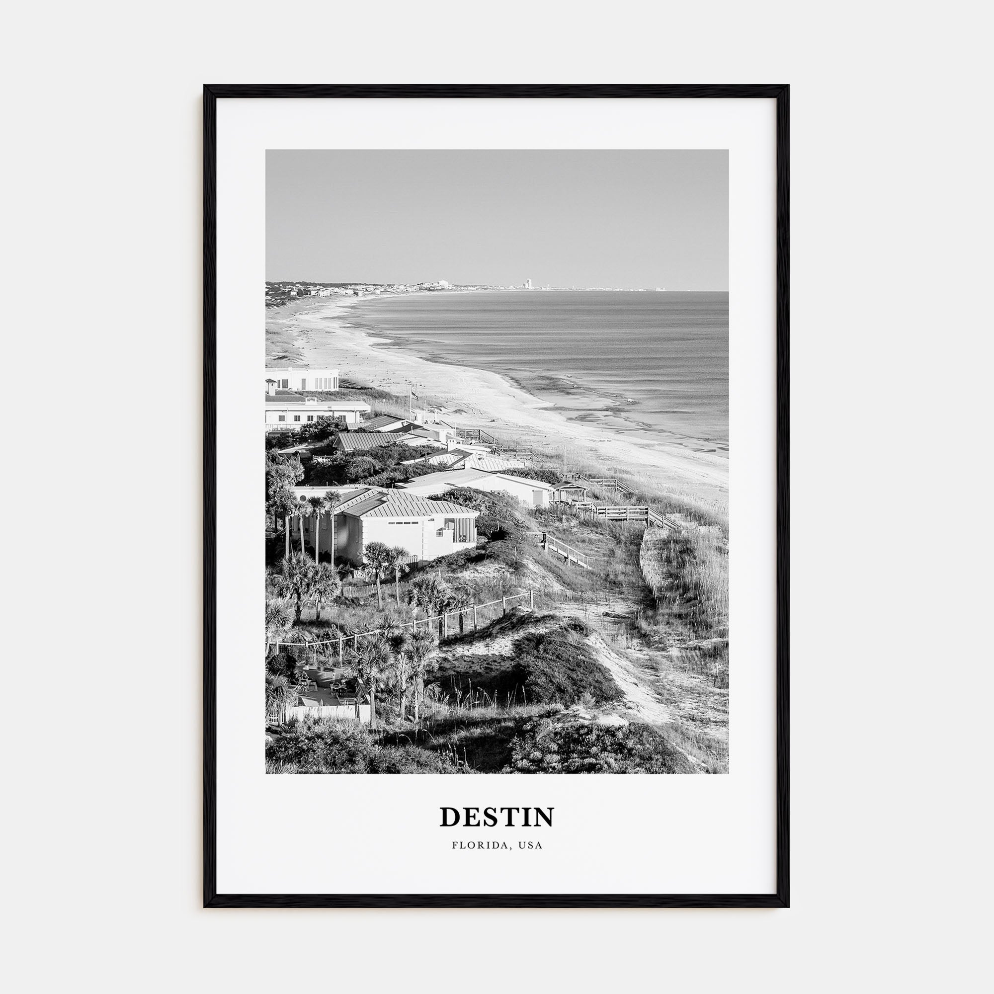 Destin Portrait B&W No 1 Poster