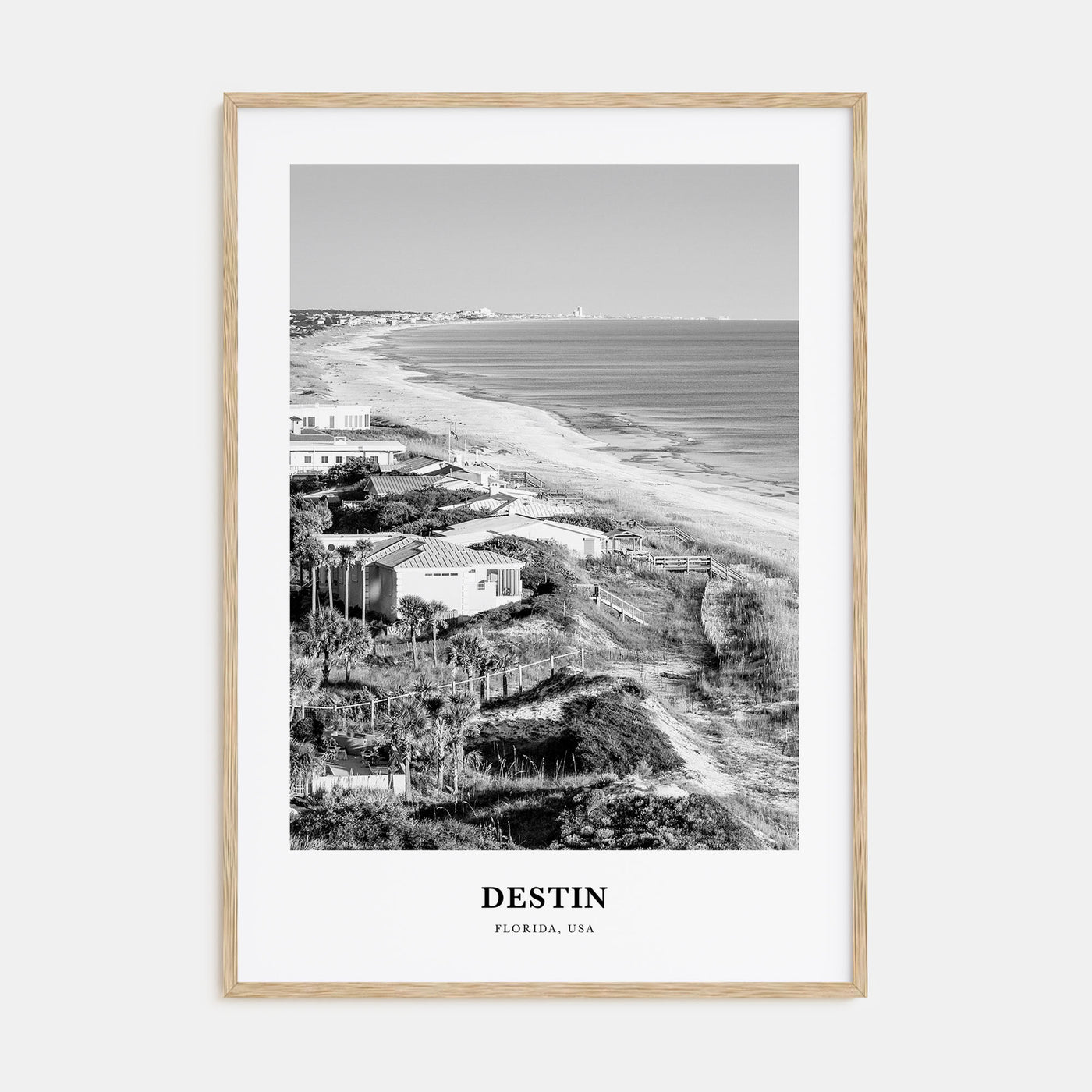 Destin Portrait B&W No 1 Poster
