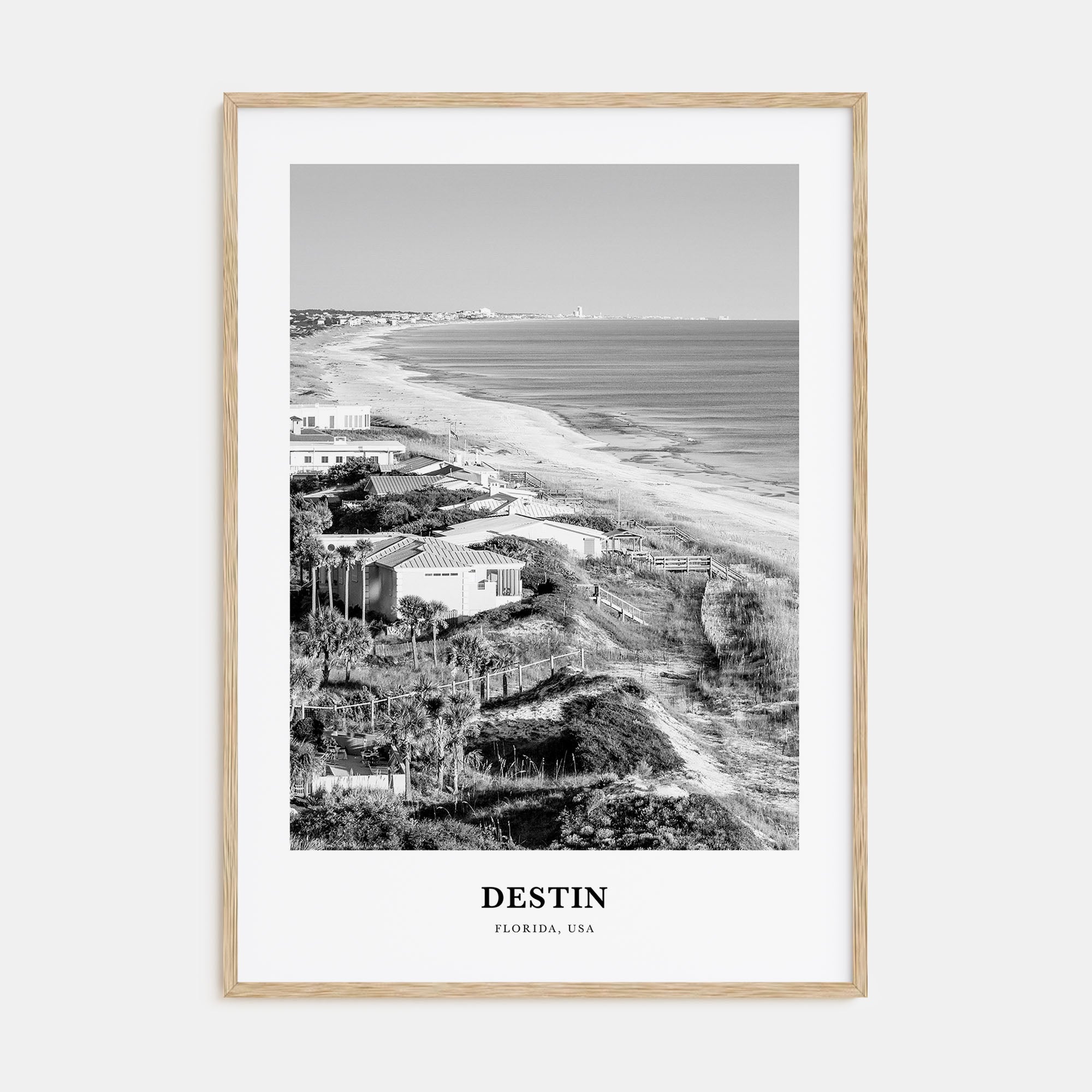 Destin Portrait B&W No 1 Poster