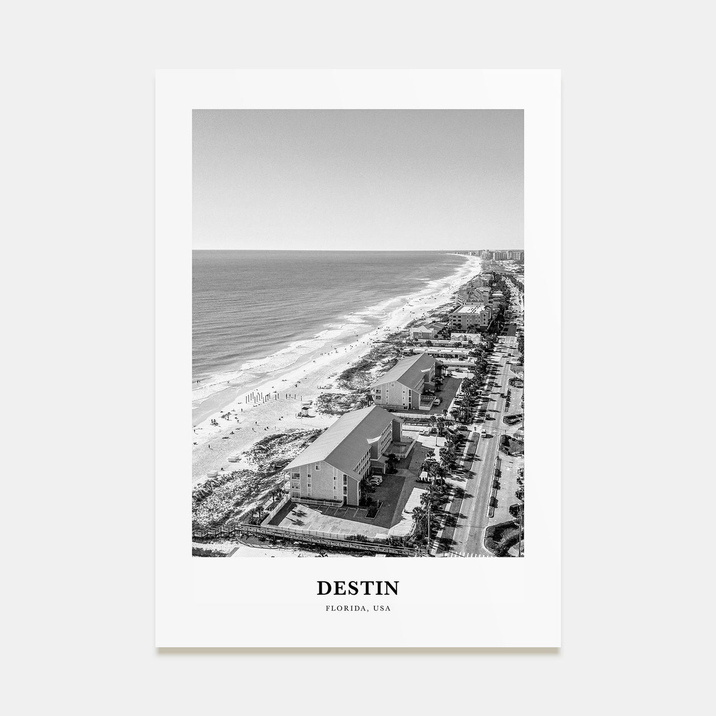 Destin Portrait B&W No 2 Poster
