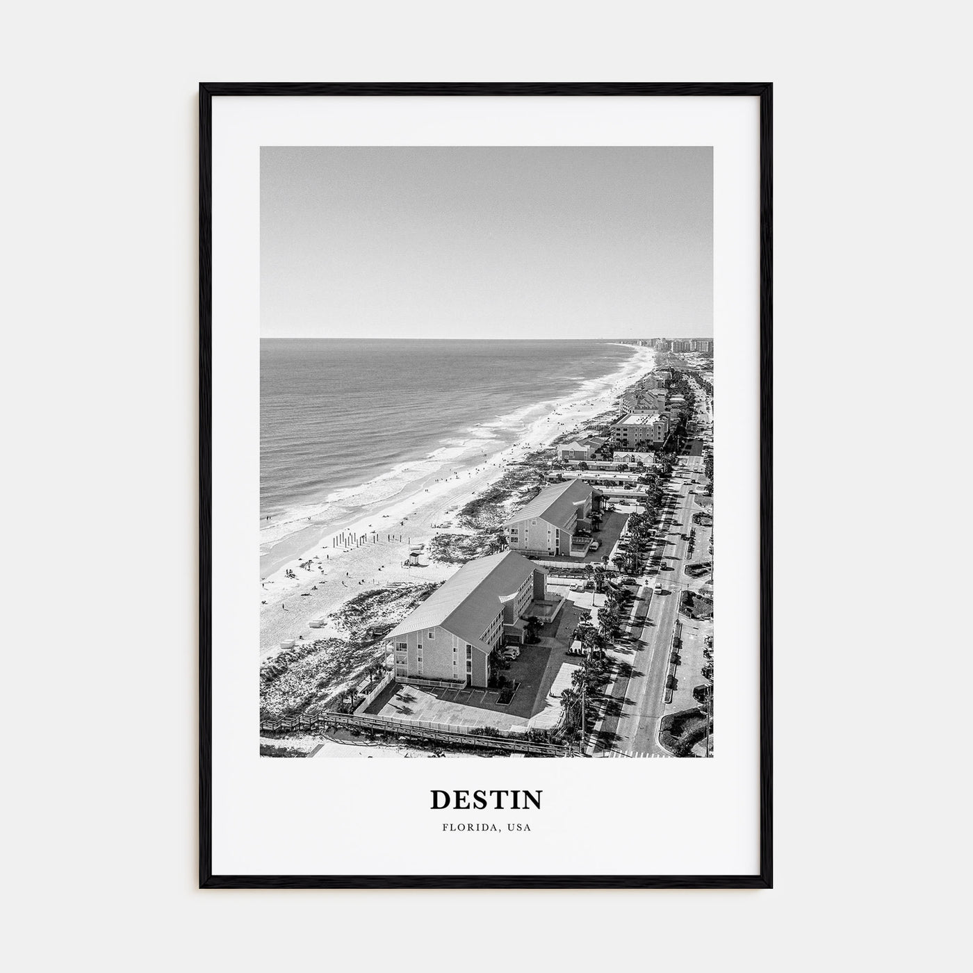 Destin Portrait B&W No 2 Poster