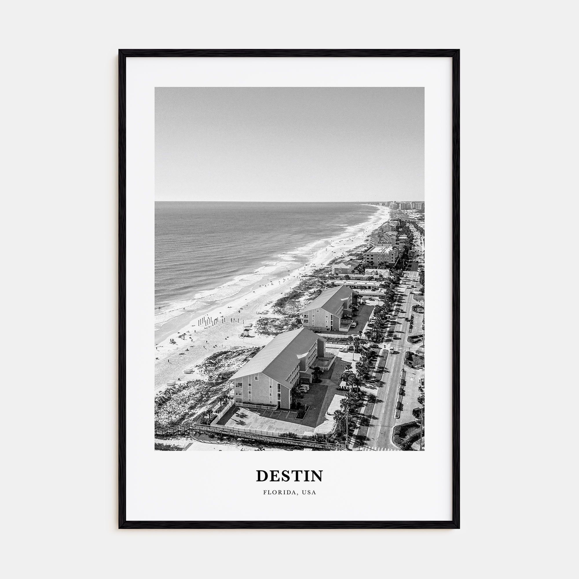 Destin Portrait B&W No 2 Poster