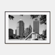 Detroit Landscape B&W Poster