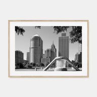 Detroit Landscape B&W Poster
