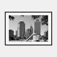 Detroit Landscape B&W Poster