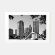 Detroit Landscape B&W Poster