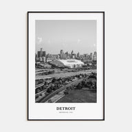 Detroit Portrait B&W No 2 Poster