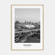 Detroit Portrait B&W No 2 Poster
