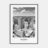 Detroit Portrait B&W No 3 Poster