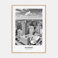 Detroit Portrait B&W No 3 Poster