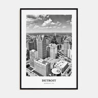 Detroit Portrait B&W No 3 Poster