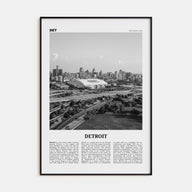 Detroit Travel B&W No 2 Poster