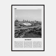 Detroit Travel B&W No 2 Poster