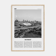 Detroit Travel B&W No 2 Poster