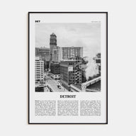 Detroit Travel B&W No 3 Poster