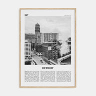 Detroit Travel B&W No 3 Poster