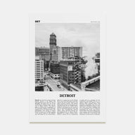Detroit Travel B&W No 3 Poster