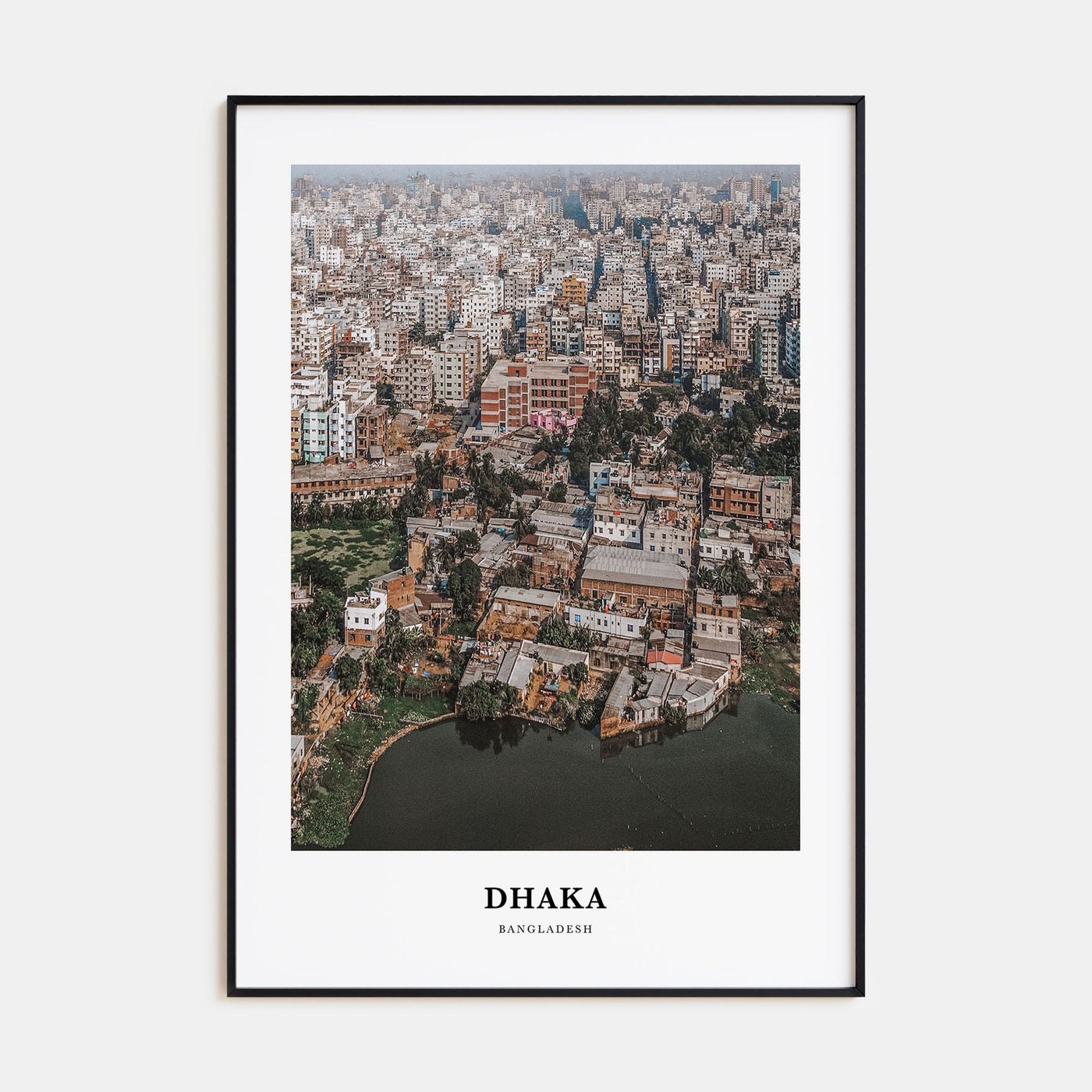 Dhaka Portrait Color Poster