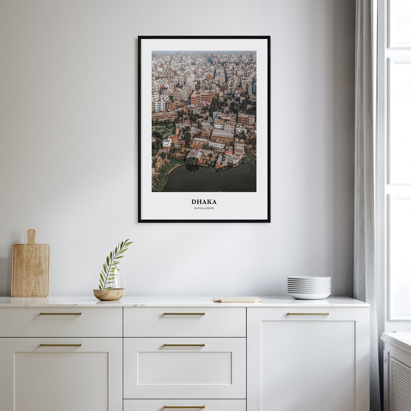 Dhaka Portrait Color Poster