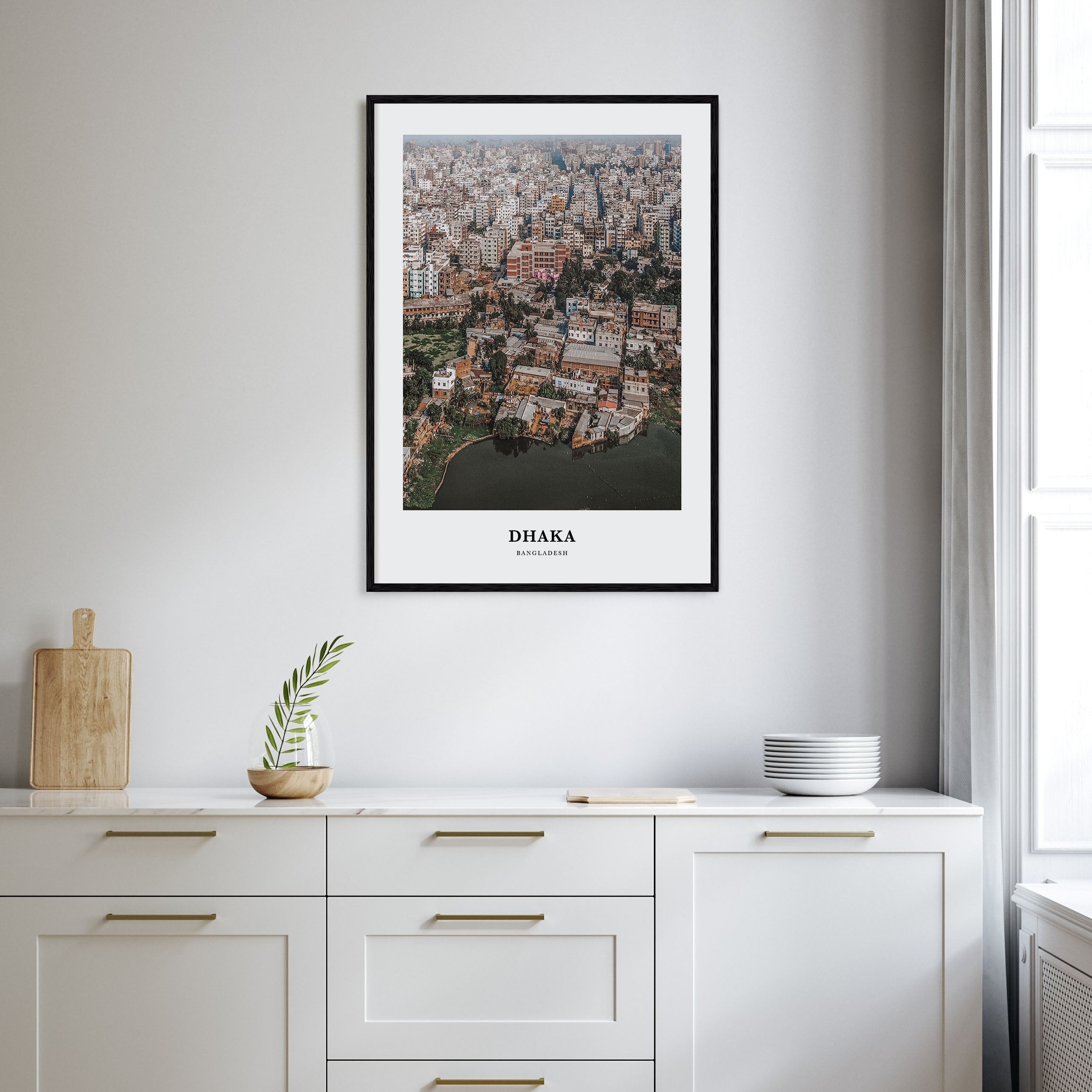 Dhaka Portrait Color Poster