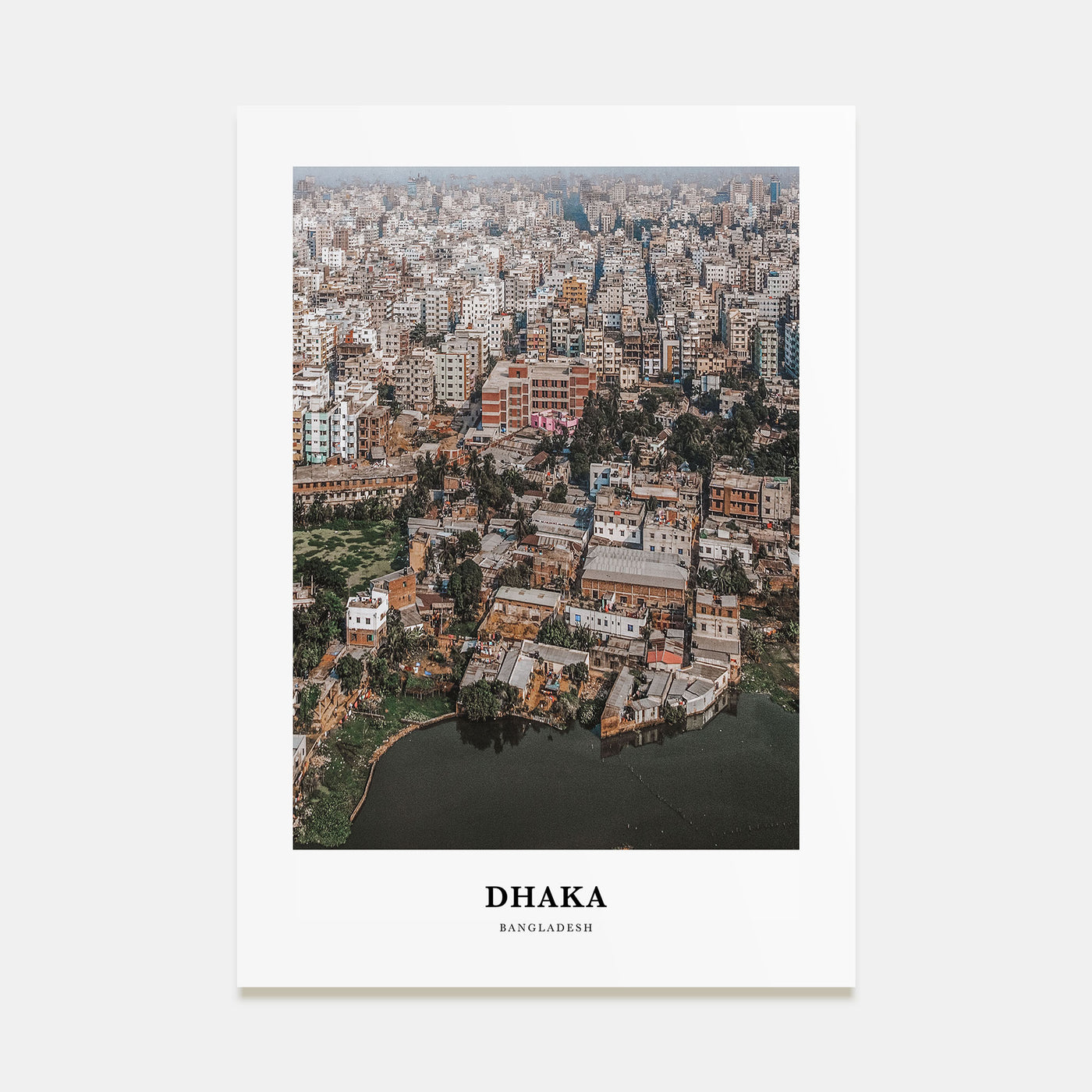 Dhaka Portrait Color Poster