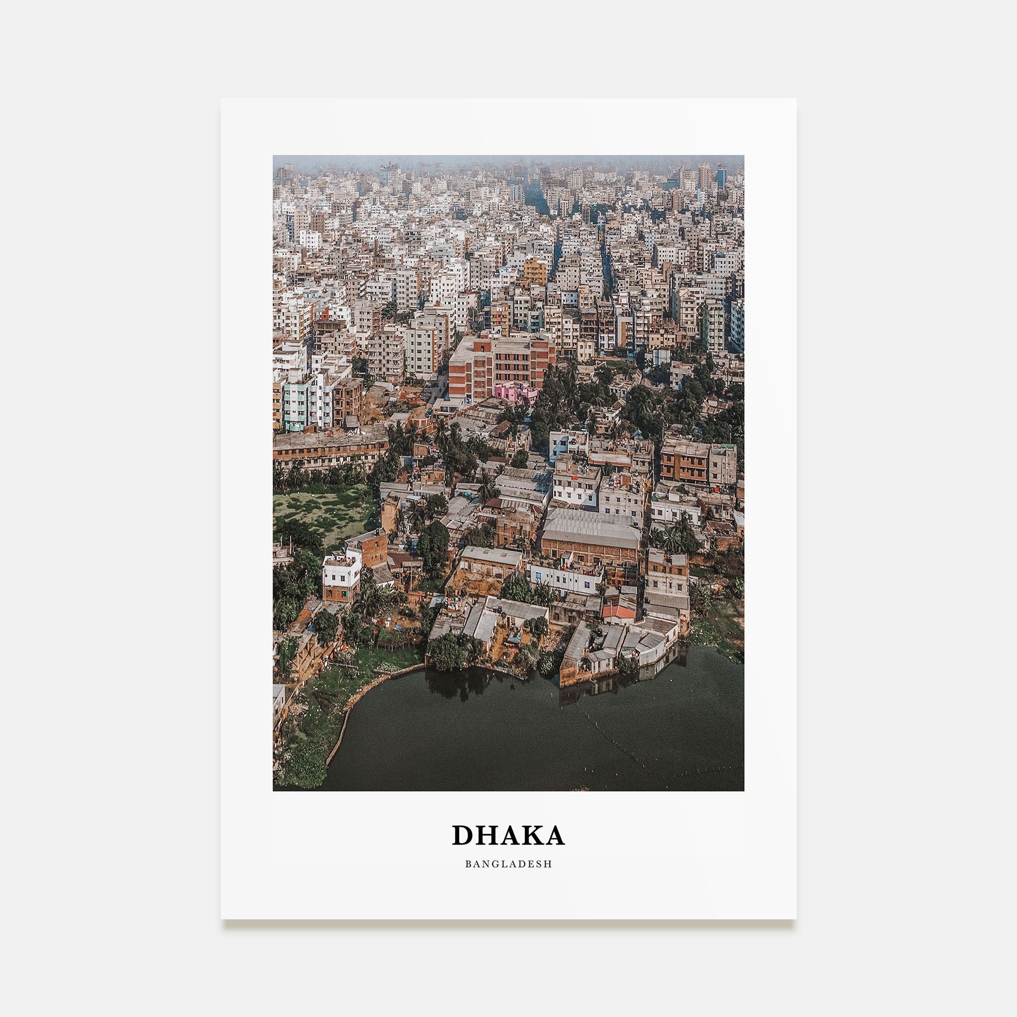 Dhaka Portrait Color Poster
