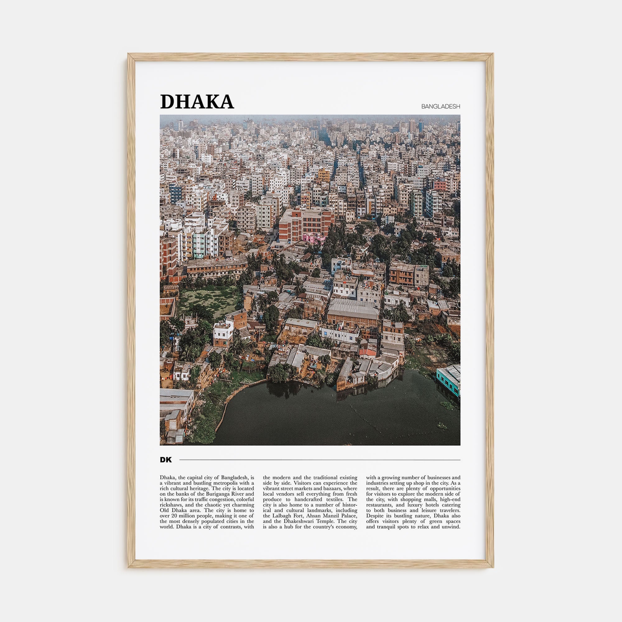 Dhaka Travel Color Poster