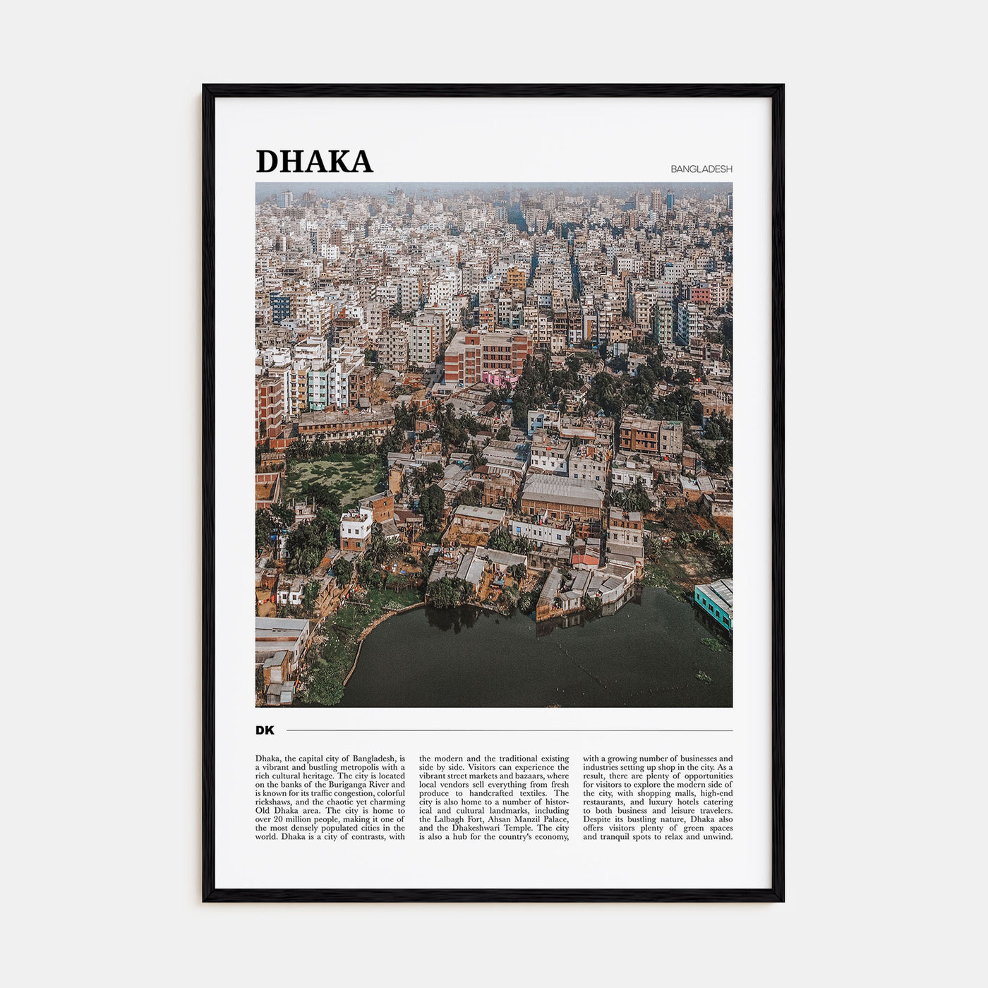 Dhaka Travel Color Poster