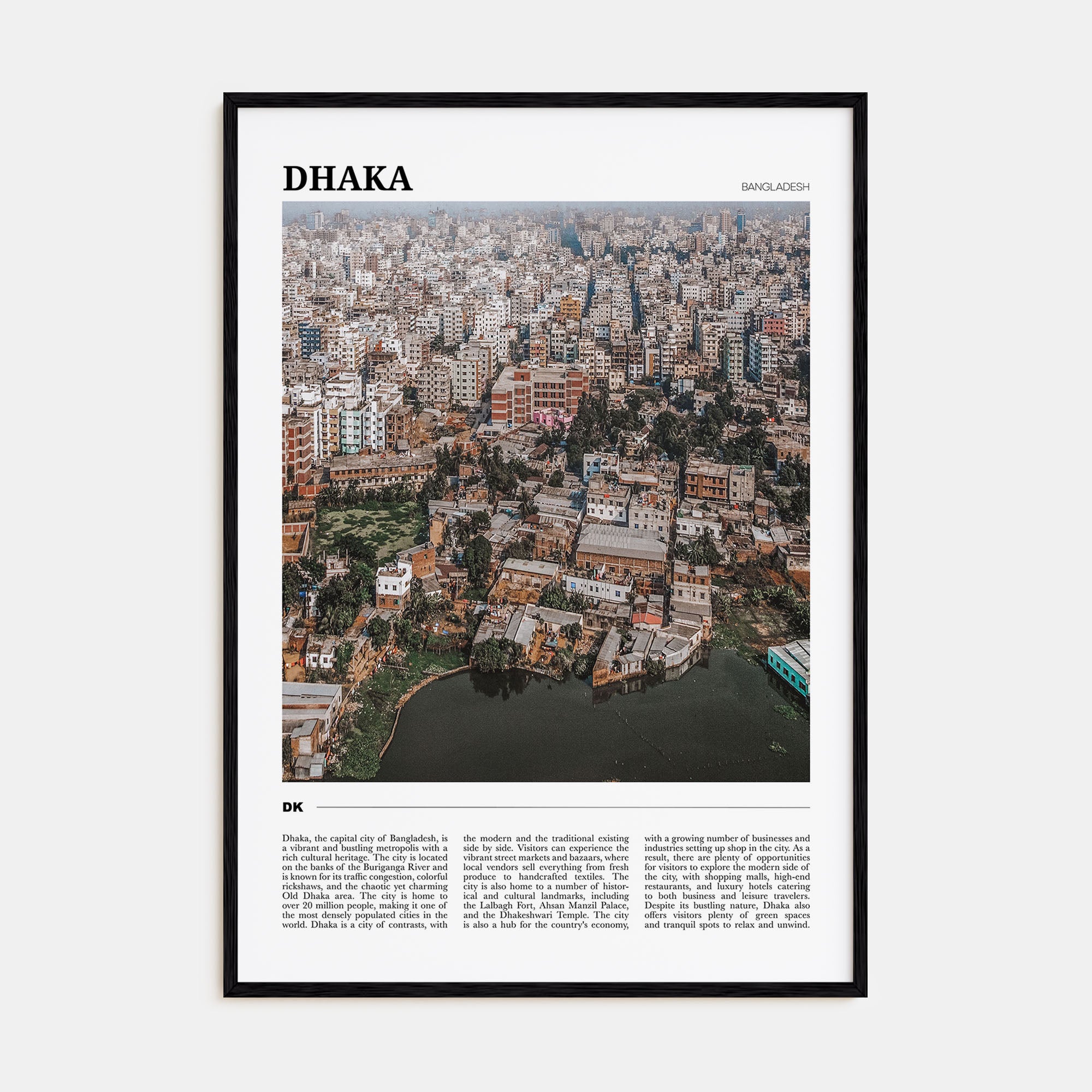 Dhaka Travel Color Poster