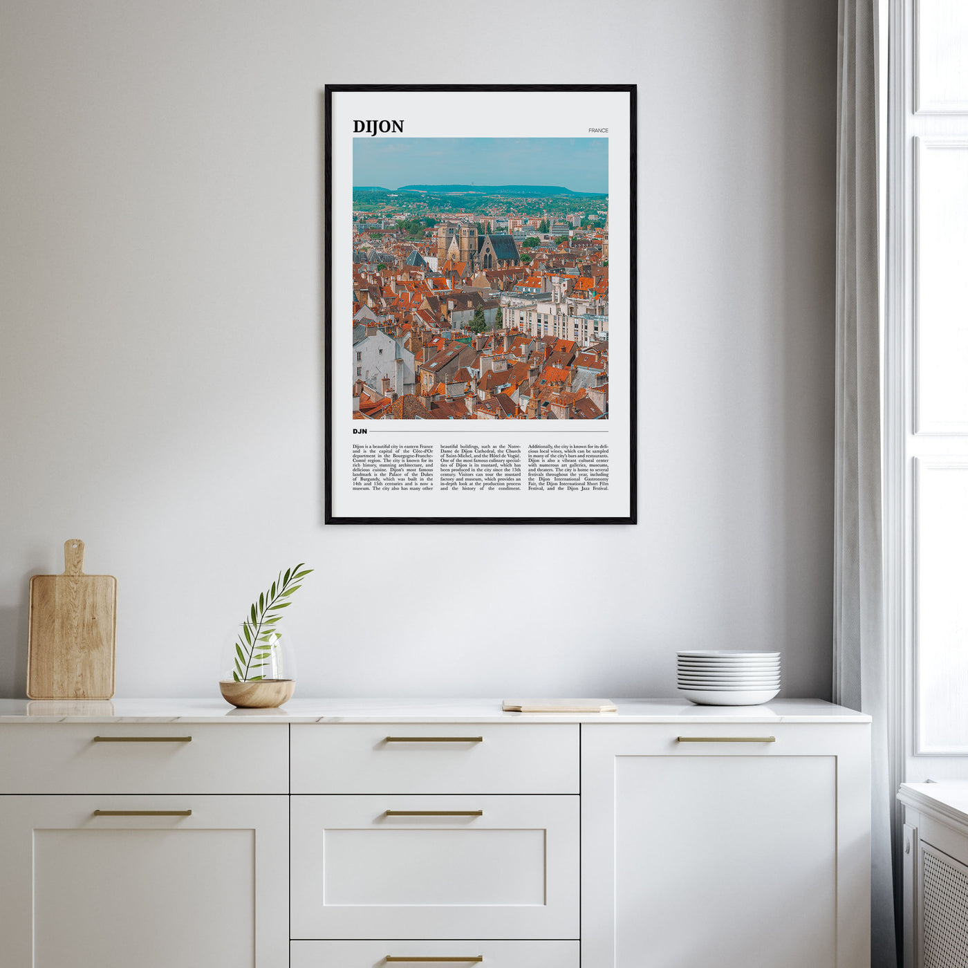 Dijon Travel Color Poster