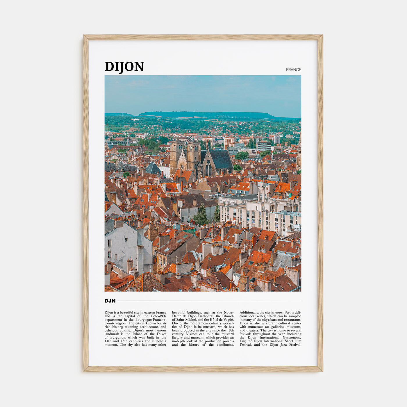Dijon Travel Color Poster