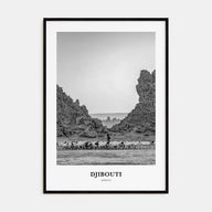 Djibouti Portrait B&W Poster
