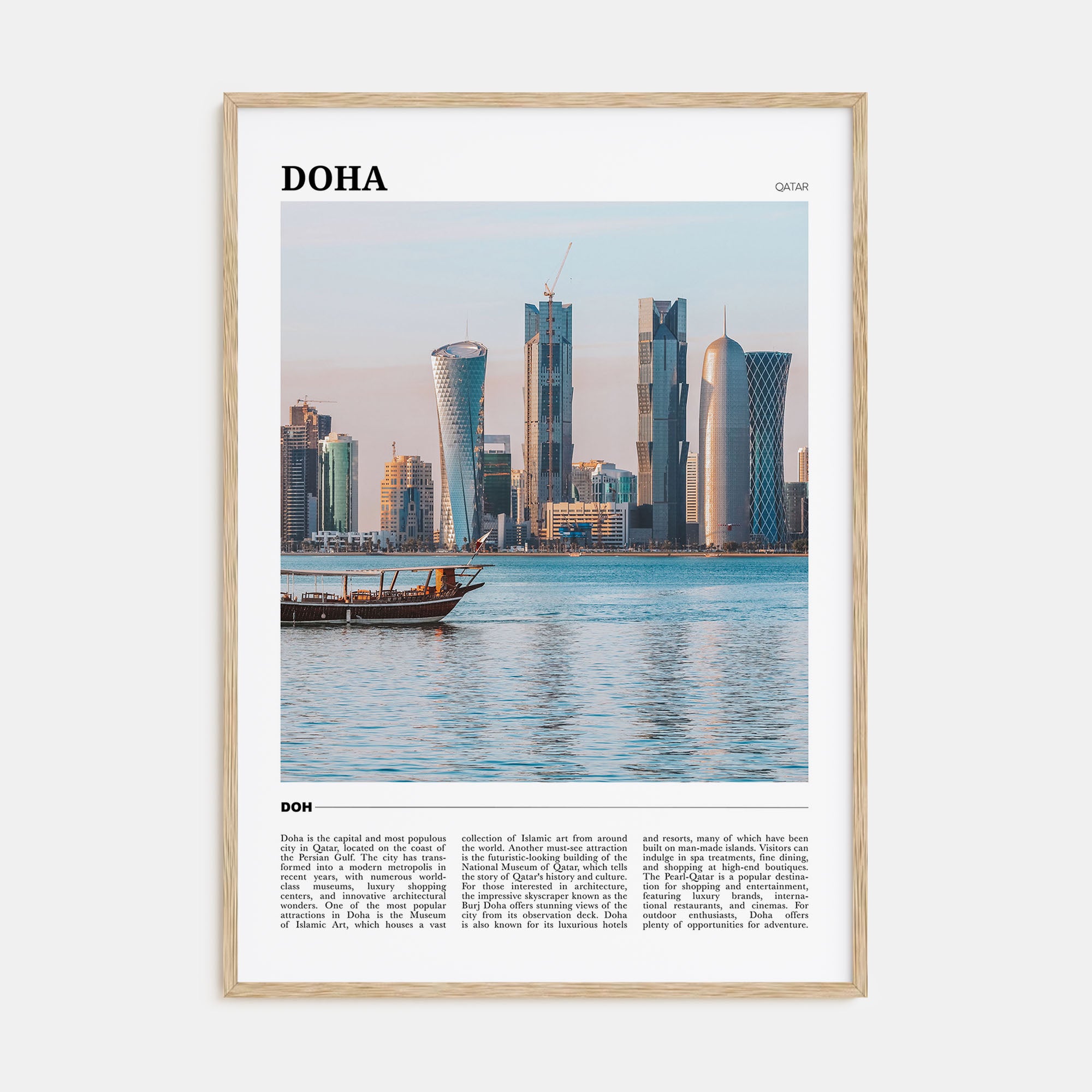 Doha Travel Color Poster