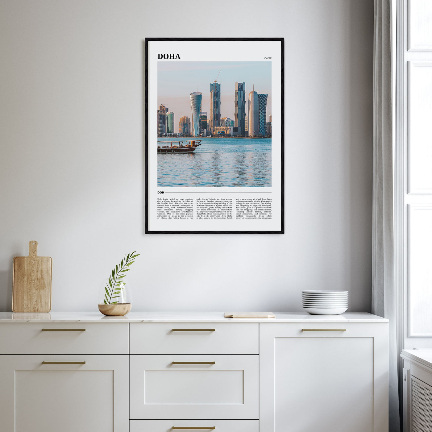 Doha Travel Color Poster