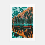 Dolomites Mountains Photo Color Poster