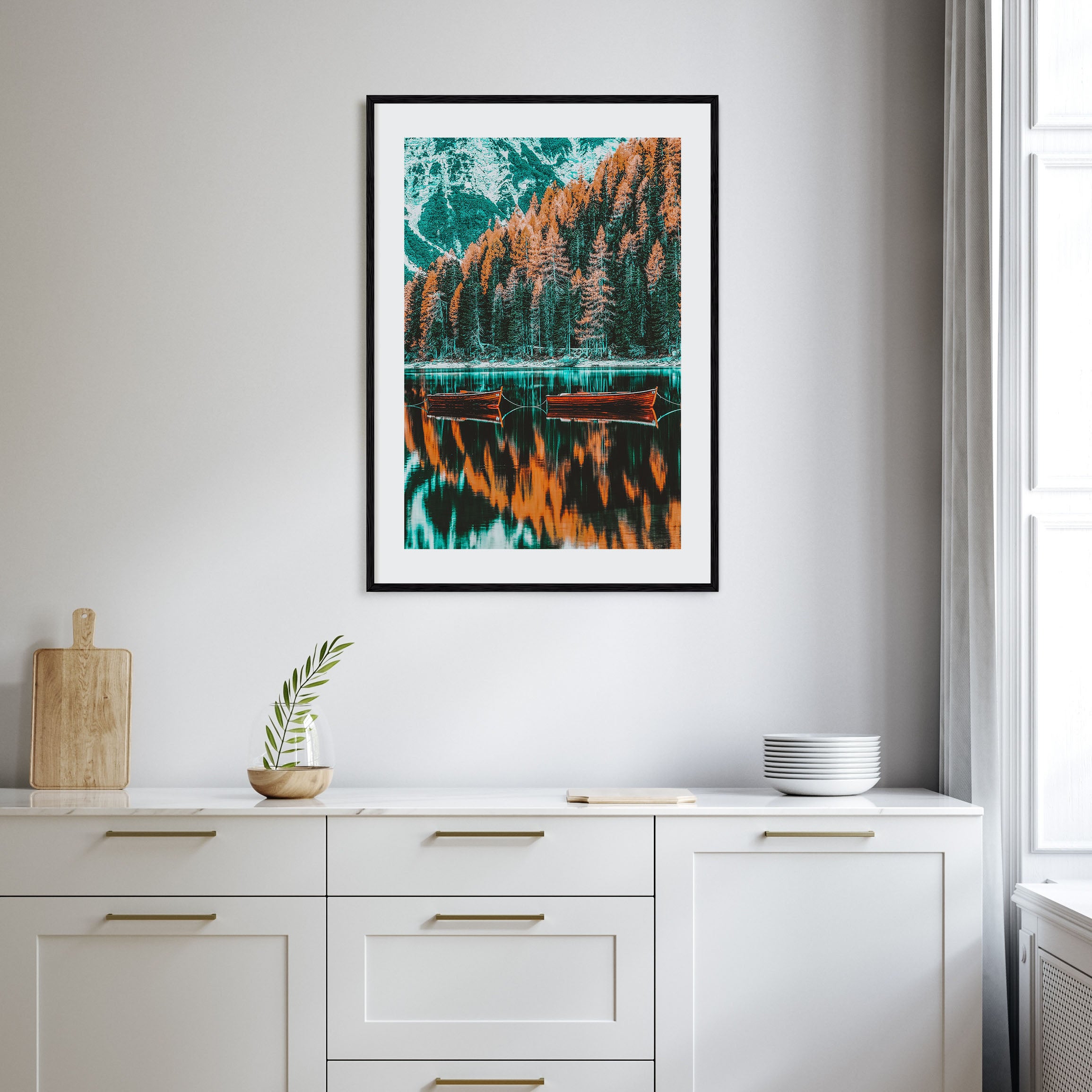 Dolomites Mountains Photo Color Poster